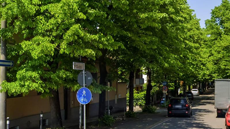 Via Gaddi a Modena, dove è avvenuto il pestaggio