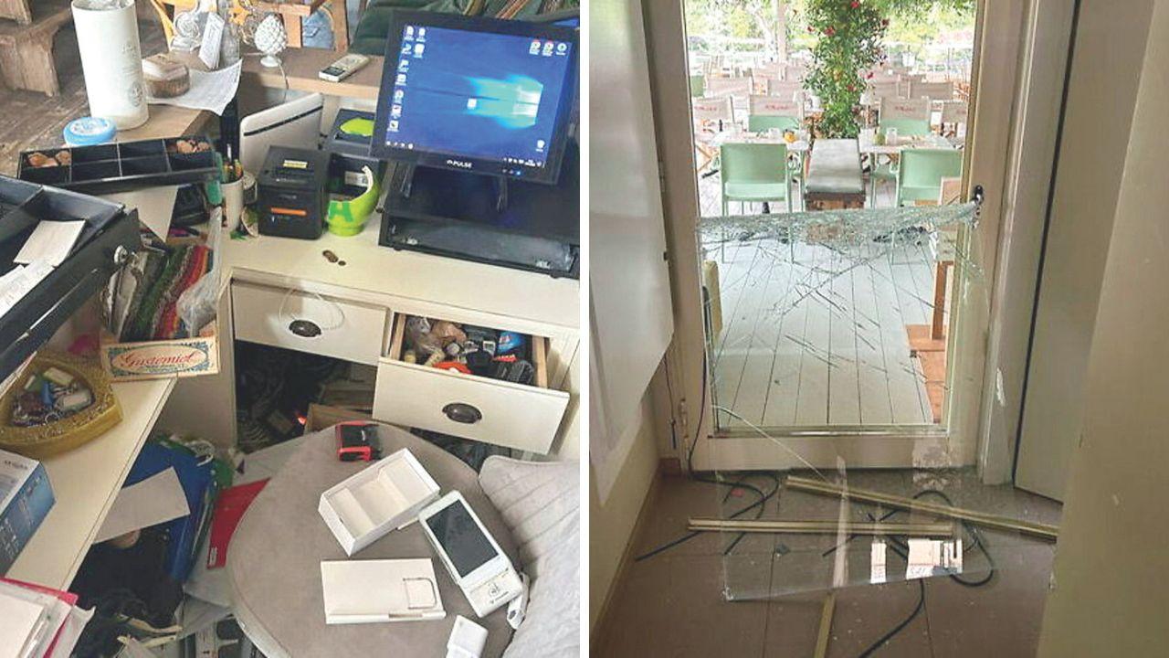 Nelle foto i danni causati dai ladri durante il loro passaggio
