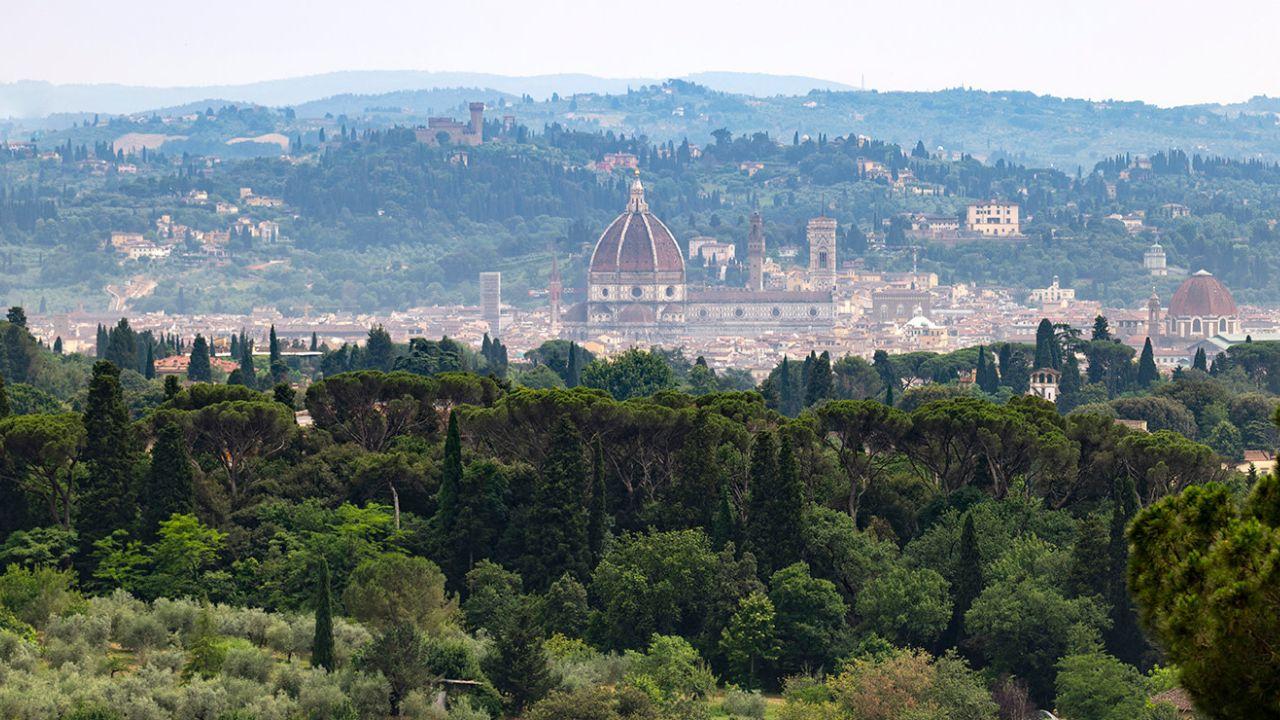 Uno scorcio del centro storico di Firenze