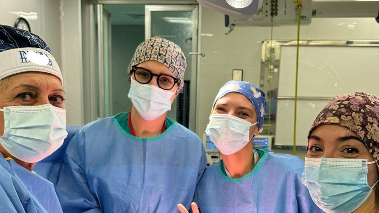 L'equipe che ha portato a termine l'intervento