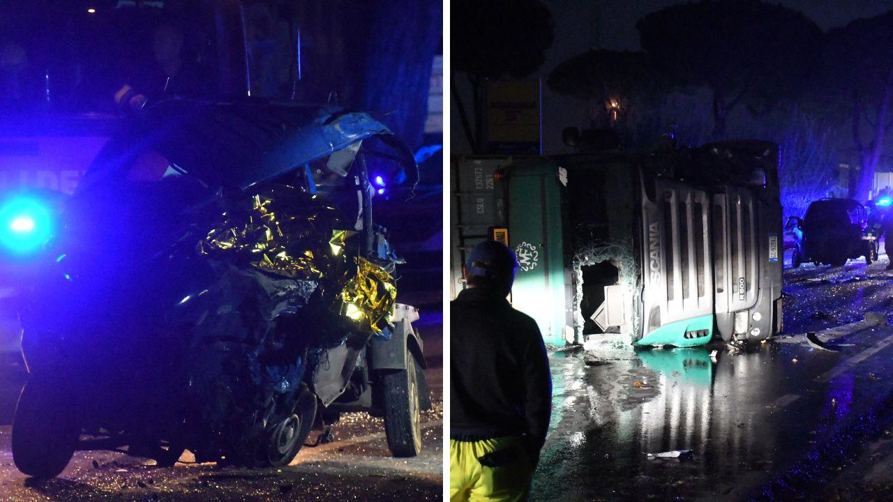 
	Lo schianto mortale (Foto di Claudio Cuffaro)

