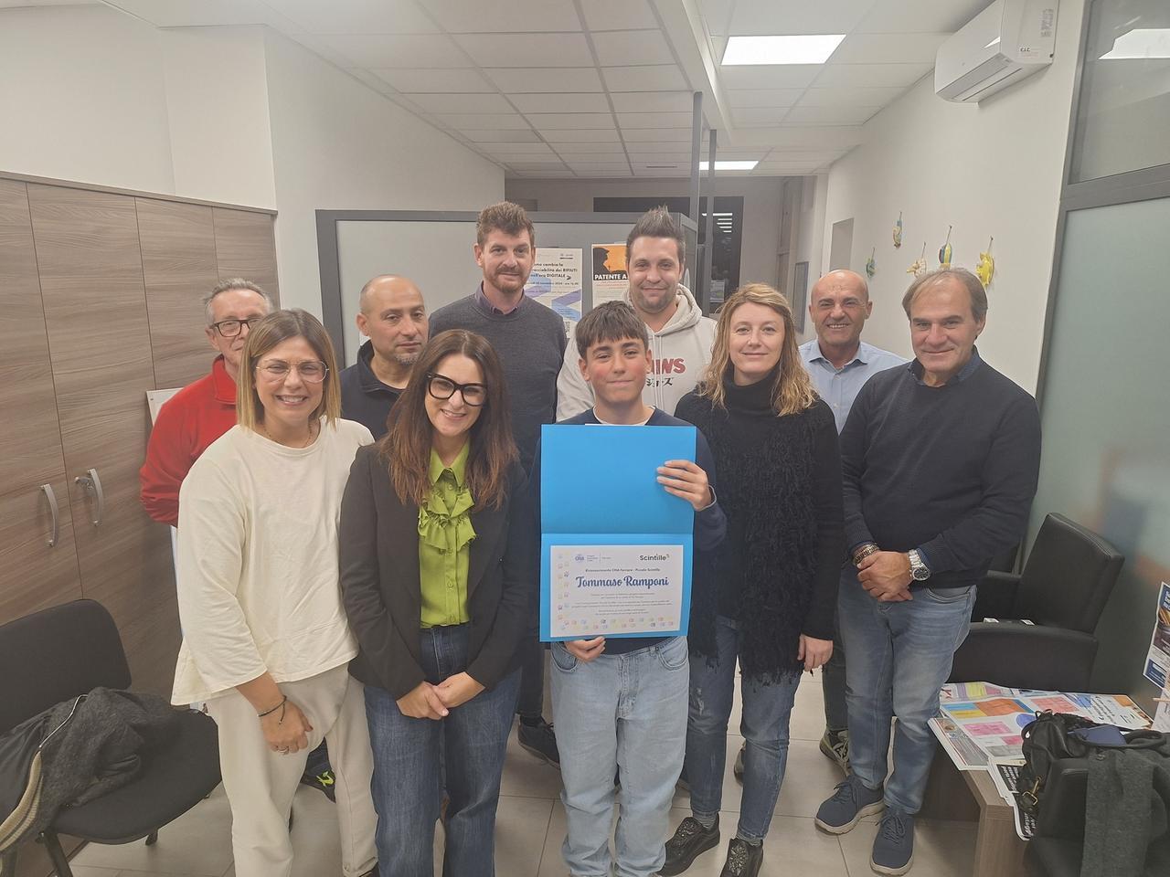 Bondeno, Tommaso premiato a 13 anni per le sue idee imprenditoriali