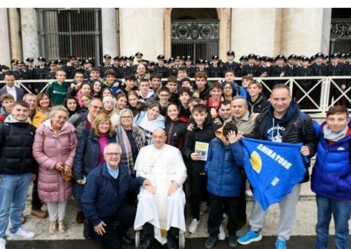 I parrocchiani di Calerno e Sant’Ilario incontrano papa Francesco