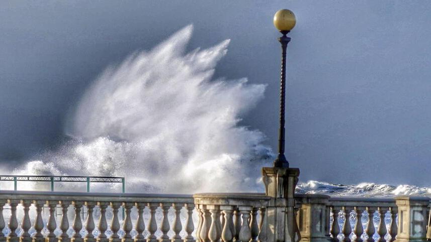 La mareggiata nella foto di Franco Silvi