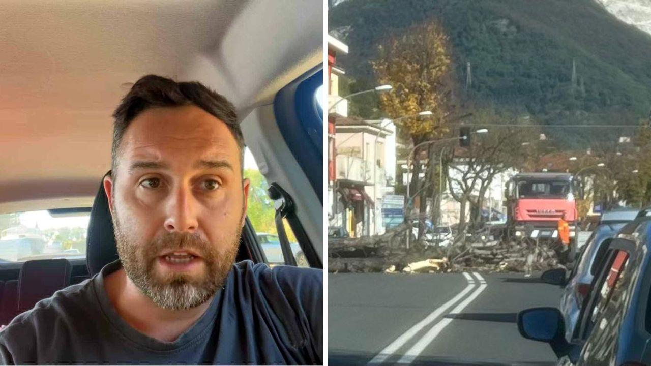 Diego Crocetti, ristoratore, titolare de La Maison di Marina di Carrara e l'albero che si è schiantato sulla carreggiata