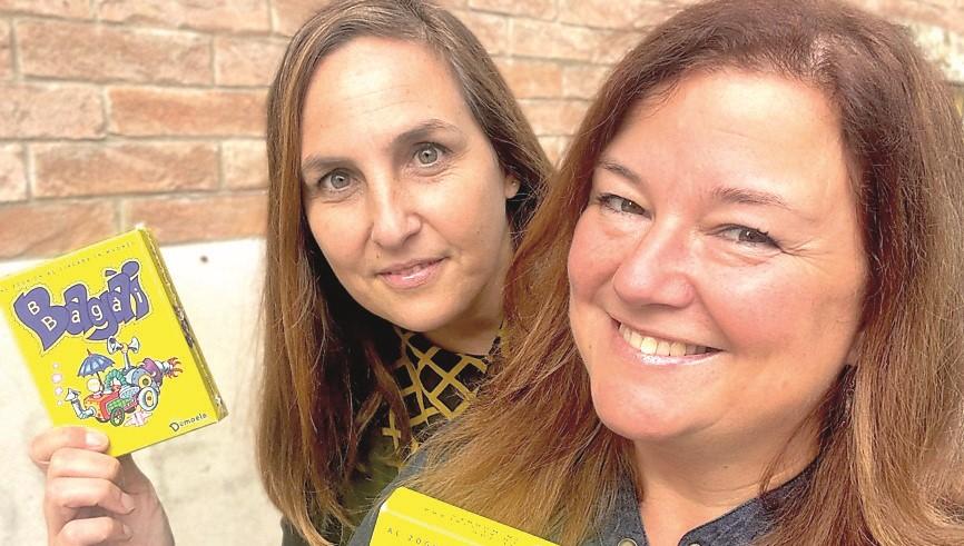 
	Stefania Fregni e Barbara Palazzini con il gioco Bag&agrave;i

