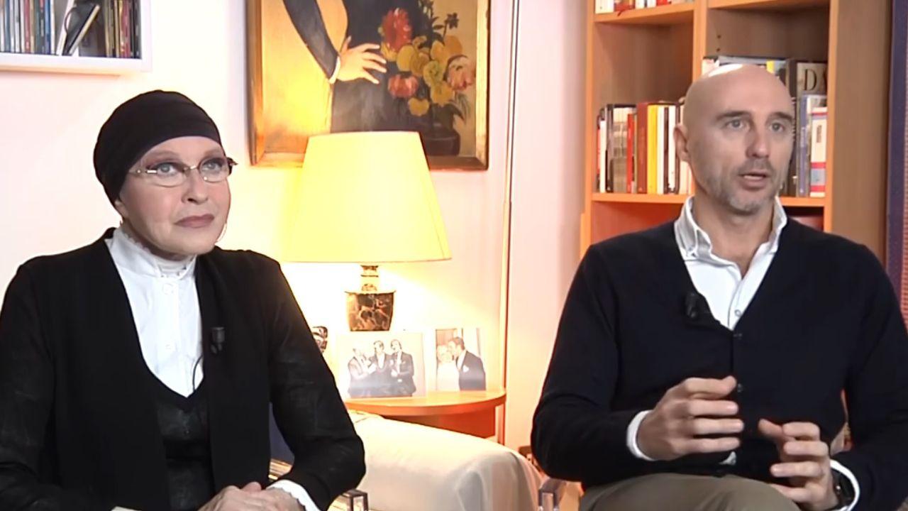 
	Eleonora Giorgi e il figlio a Verissimo

