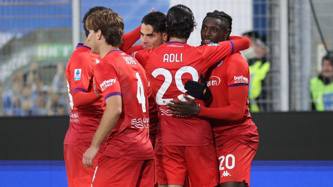 L’esultanza dopo il gol di Kean