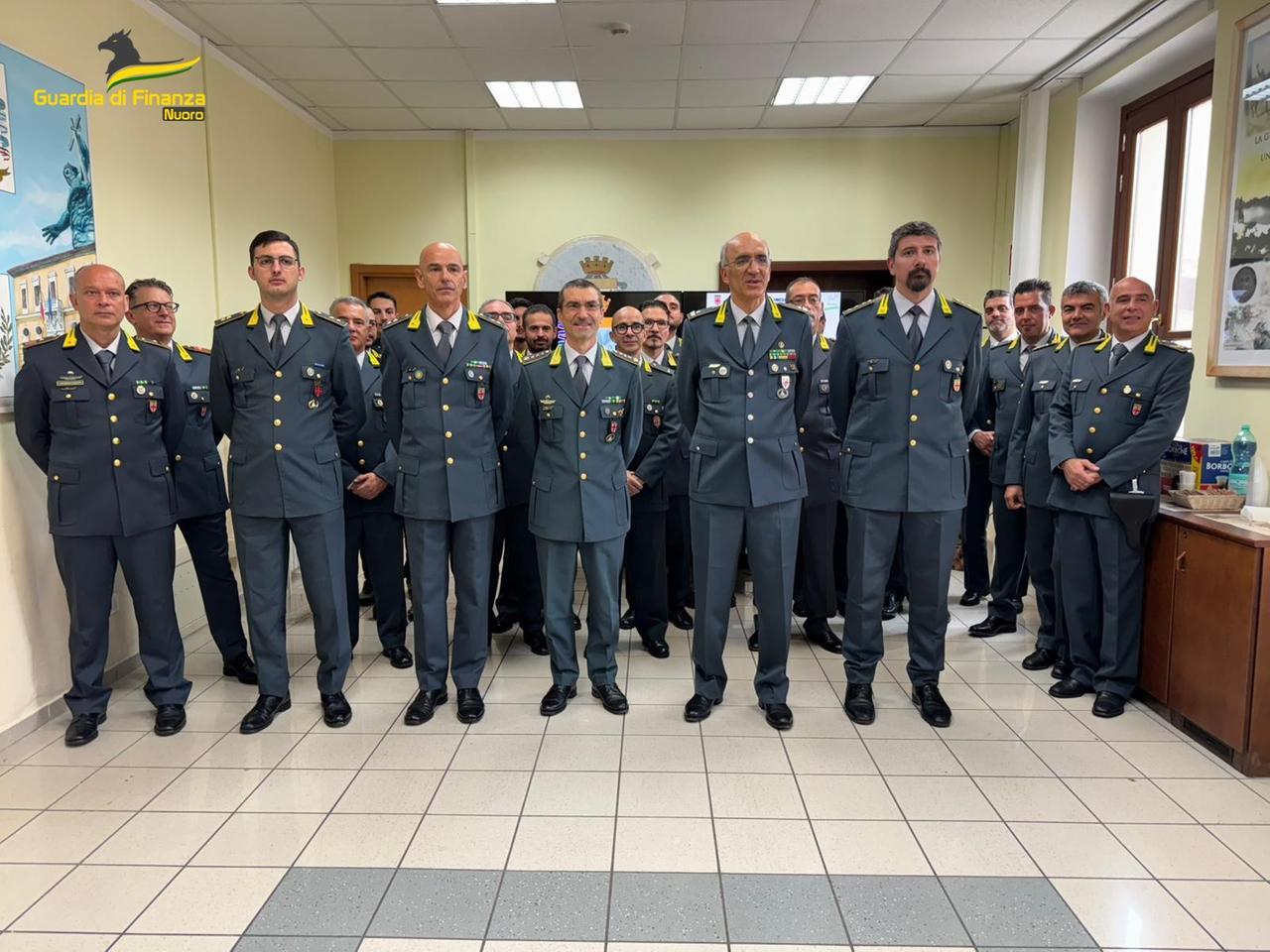 Il comandante regionale della Guardia di Finanza in visita a Nuoro