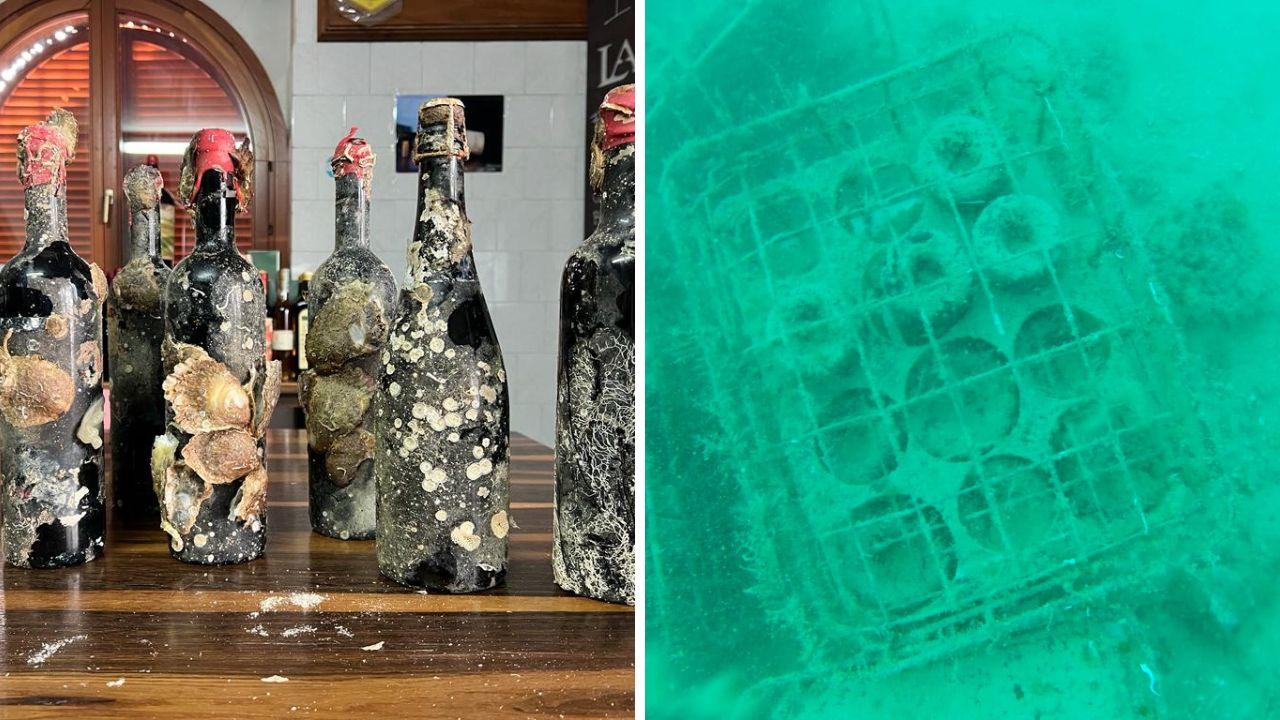 
	Le bottiglie affinate in mare

