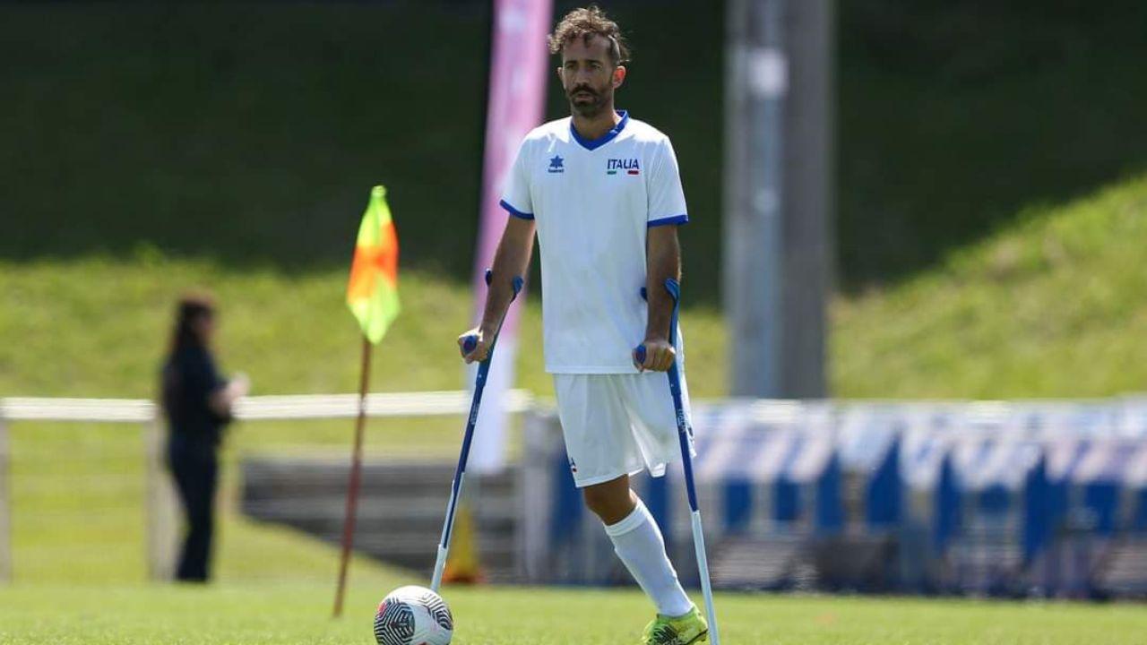 David con la maglia azzurra