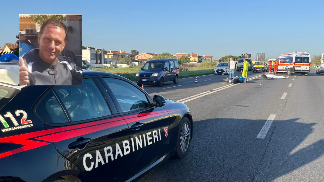 Il luogo dell'incidente mortale ed Efisio Pancrazio Saba