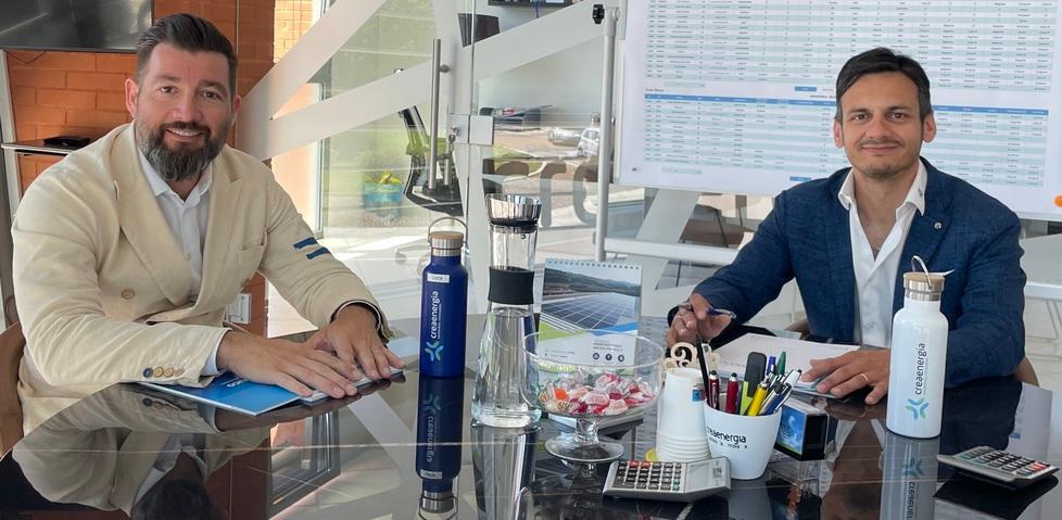 
	Luca Bardelli&nbsp;e&nbsp;Antonio Maragliulo, soci fondatori di Crea Energia&nbsp;

