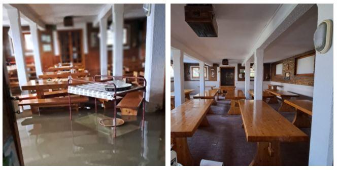 Dopo l’alluvione l’Osteria Laghi Seta riapre: era stata invasa da acqua e fango
