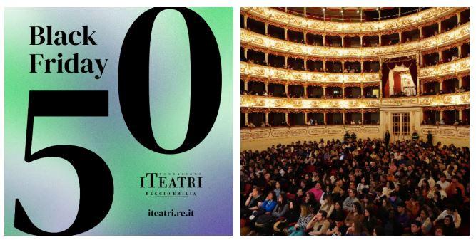 Il Black Friday a Reggio Emilia lo fanno i teatri: biglietti scontati della metà