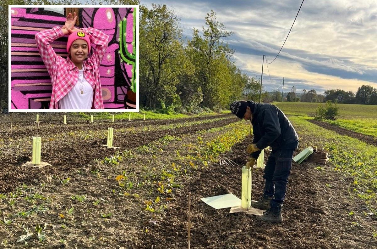 
	Chiara Bosi, "Kia", e l'area dove nascer&agrave; il bosco a lei dedicato

