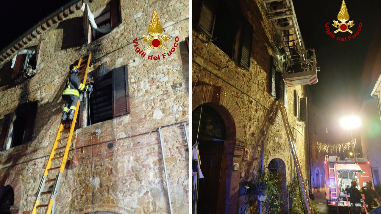 Incendio in un appartamento: salvata una donna, trovati morti 12 cani