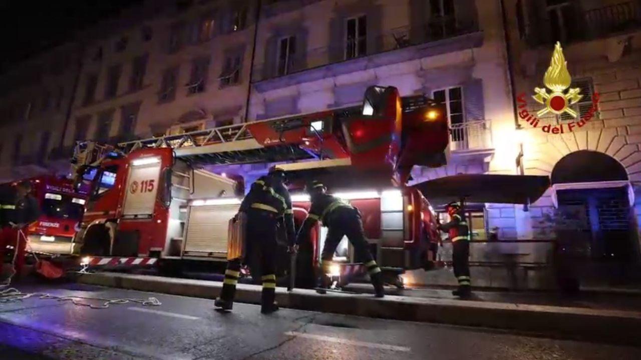 
	L'intervento dei vigili del fuoco a Firenze

