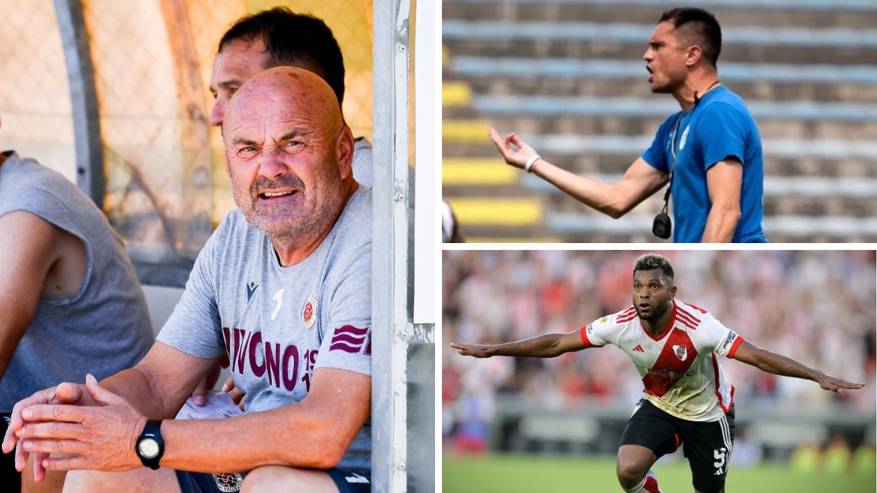 Giancarlo Favarin sulla panchina amaranto, a fianco Romano Perticone e Miguel Borja