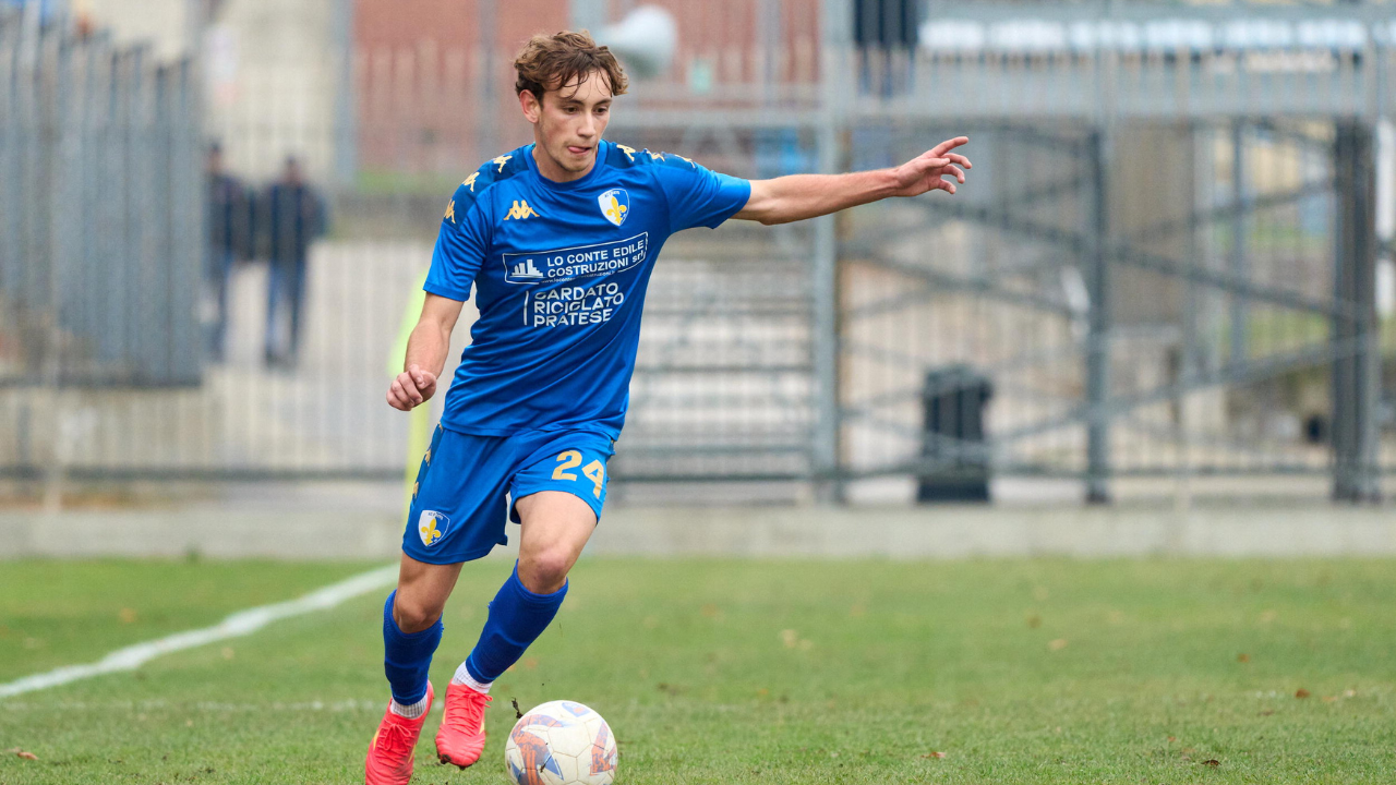 Il giovane Mateo Stickler qui con la maglia del Prato