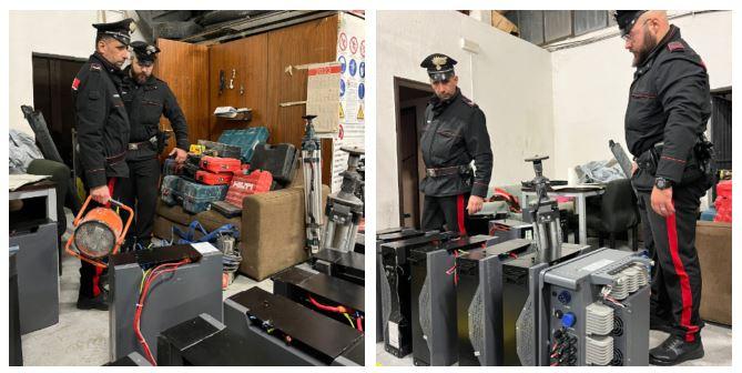 Furti in sei aziende: trovata refurtiva per 120 mila euro