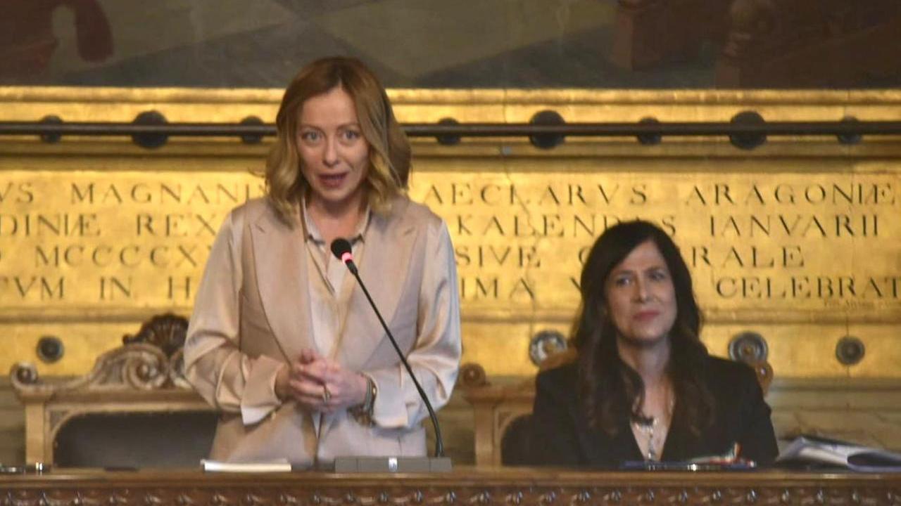 La presidente Giorgia Meloni a Cagliari 