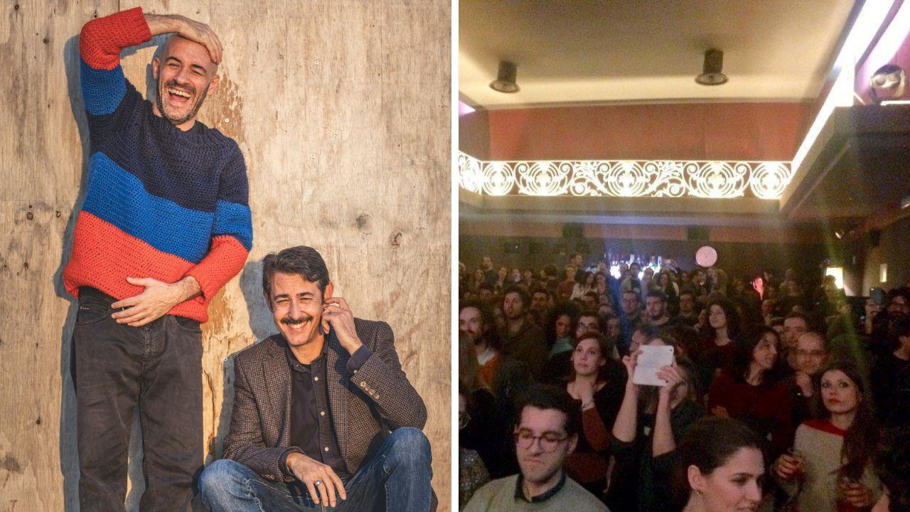 I Gatti Mézzi e il pubblico al loro ultimo concerto al Lumiere