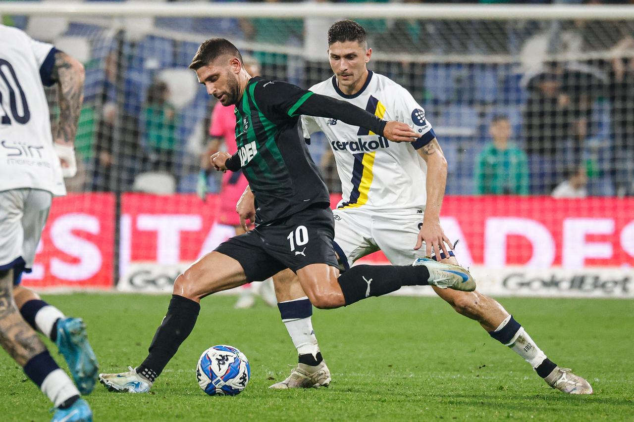 
	Il gioiello neroverde Domenico Berardi in azione contro il Modena

