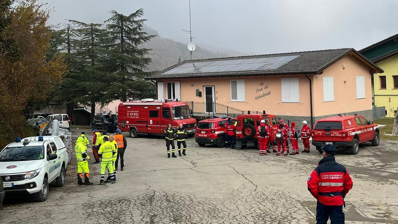 La task force all'opera a Montefiorino per cercare Daniela Ruggi