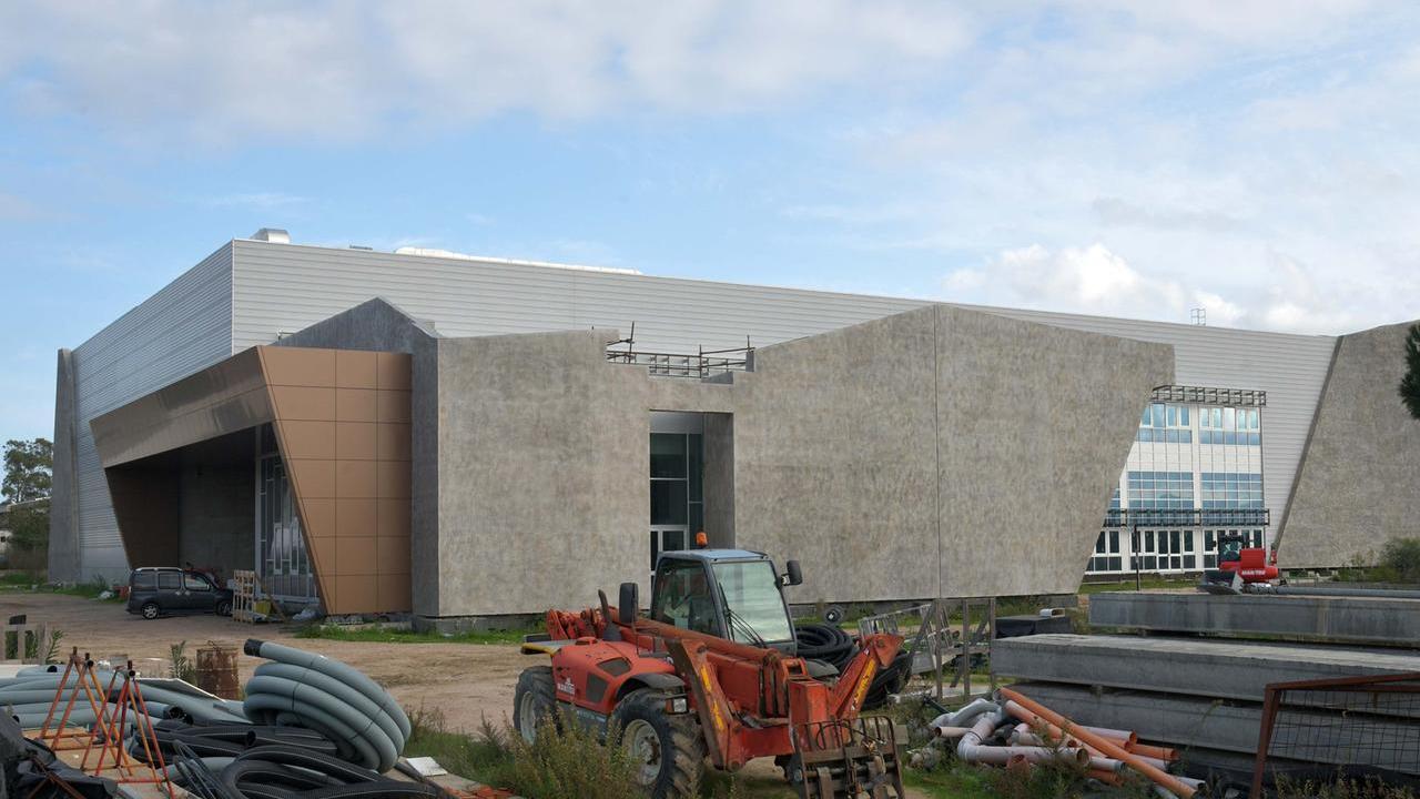 Il cantiere della Pte nella zona industriale