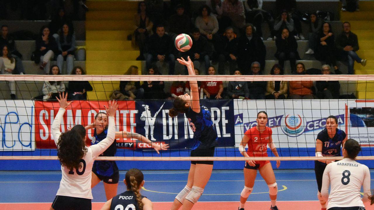Uno scatto dell’ultima gara delle ragazze di Baia del Marinaio contro Rinascita Firenze  (foto dai social del club)