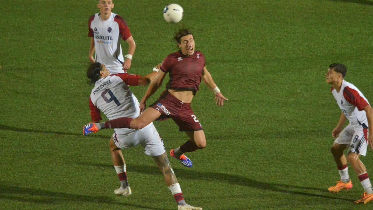 Un momento del match col Sestri Levente: è stata l’ultima vittoria interna dei granata (foto Silvi)