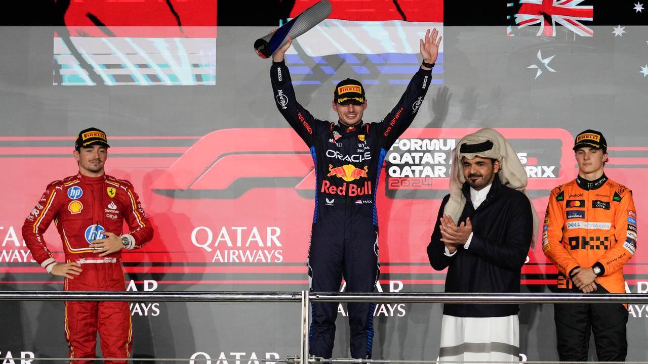 Il podio del Gp del Qatar