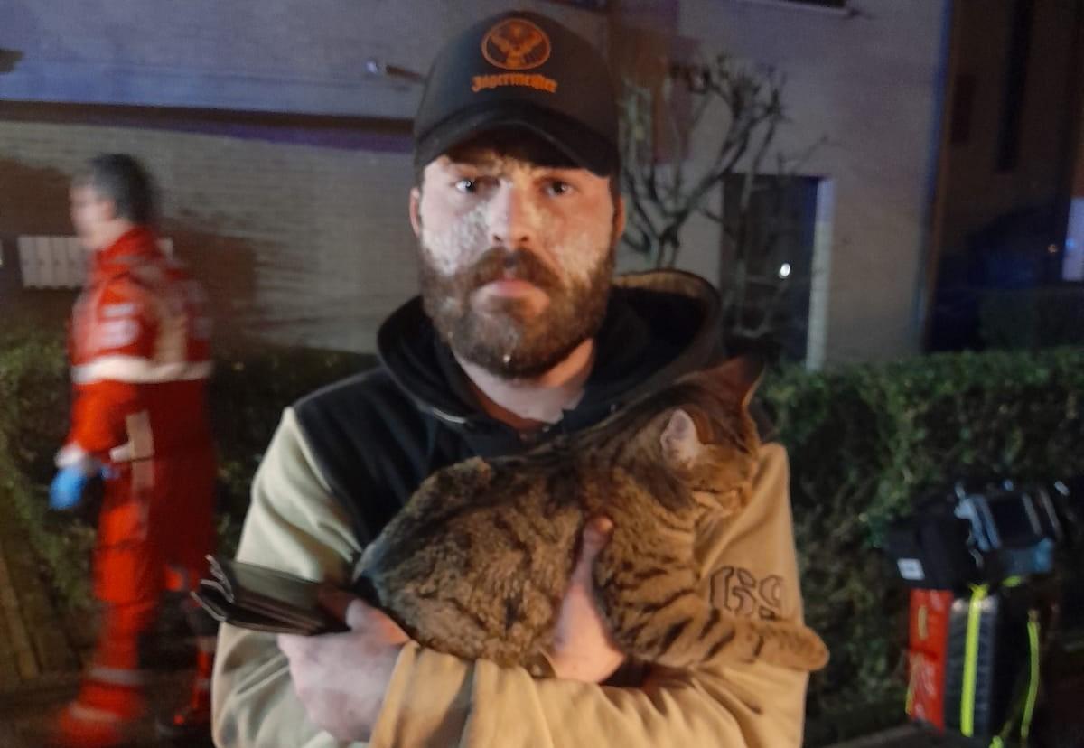 «Mi sono addormentato con la sigaretta accesa: così la mia gatta mi ha salvato dalle fiamme»