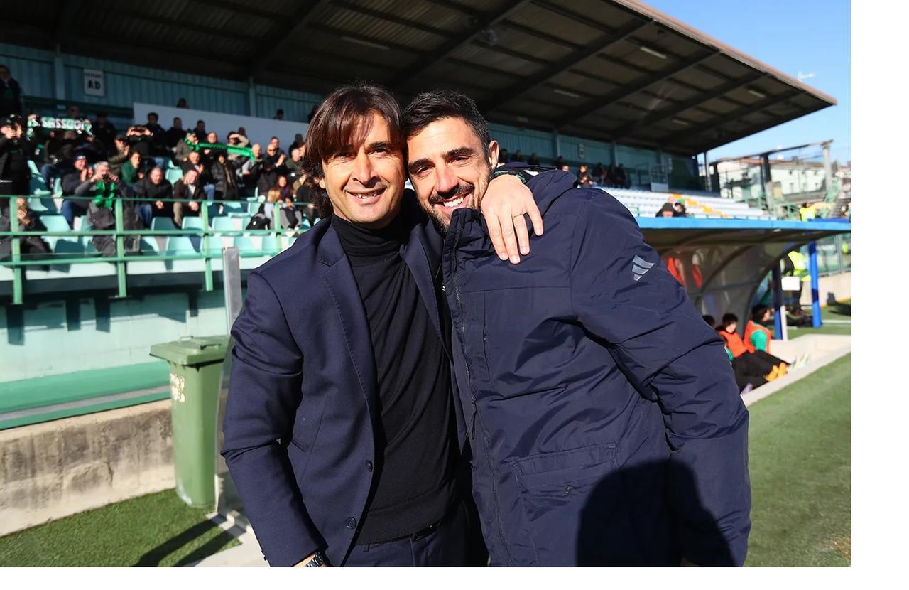 
	Francesco Magnanelli allo stadio Ricci con Emiliano Bigica

