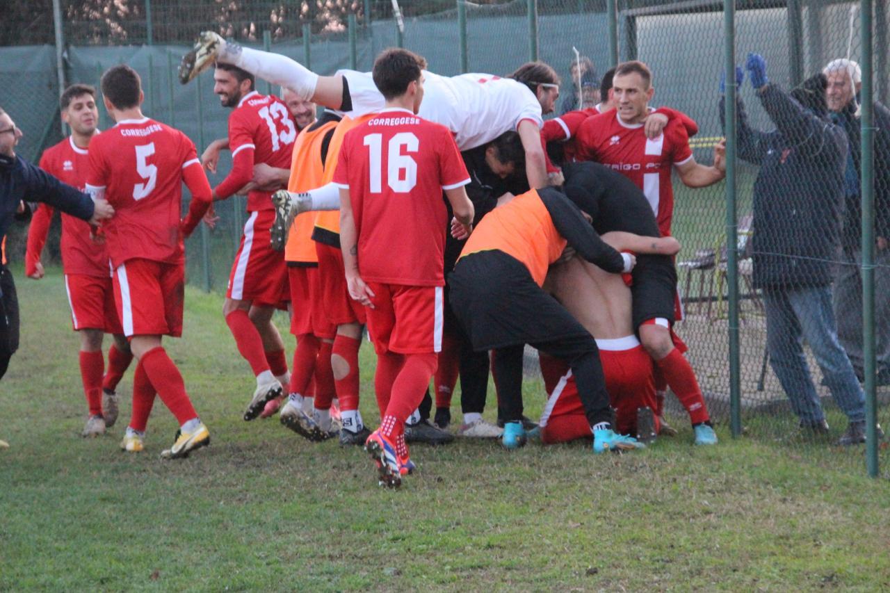 La Correggese vince all’ultimo assalto: Casini al 96’ abbatte il muro del Salso