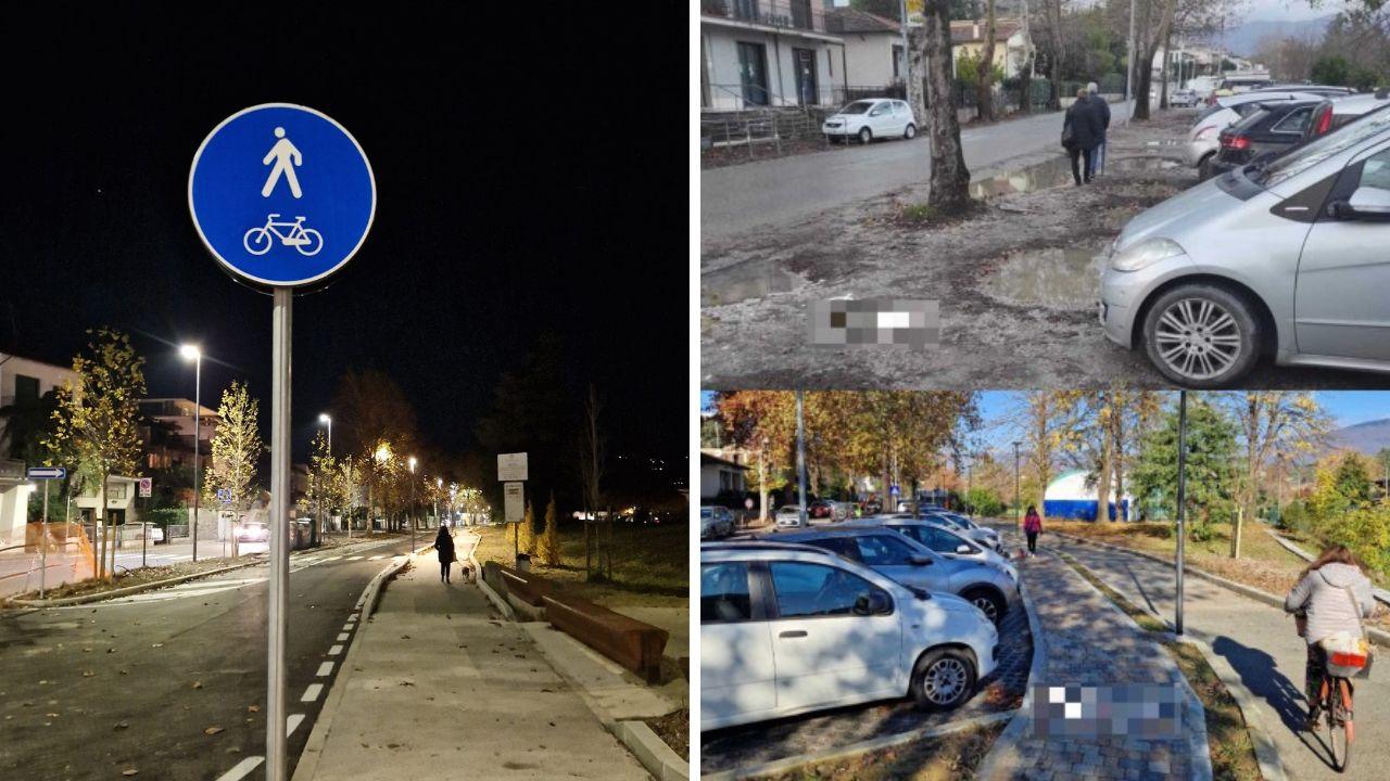 il risultato in termini di visibilità e sicurezza del nuovo impianto di lluminazione e il confronto tra come la zona era prima e come è adesso