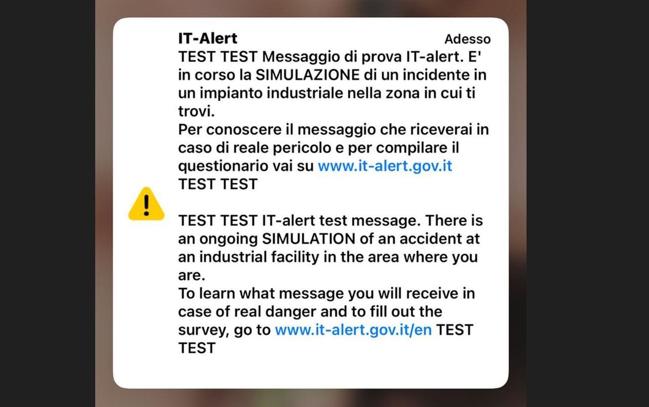IT-Alert, conclusa la giornata di test a Ferrara