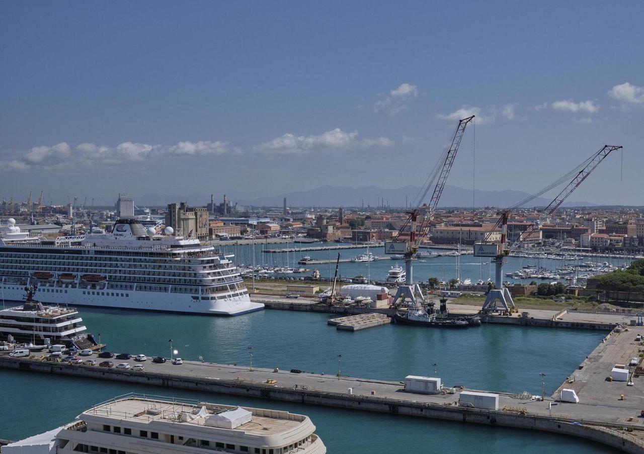 
	Uno scorcio del porto di Livorno (foto Franco Silvi)

