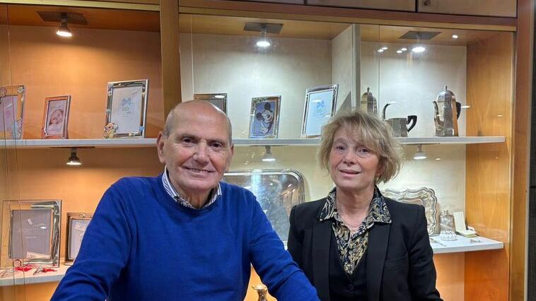 Antonio e Michelina Esposito nella loro oreficeria