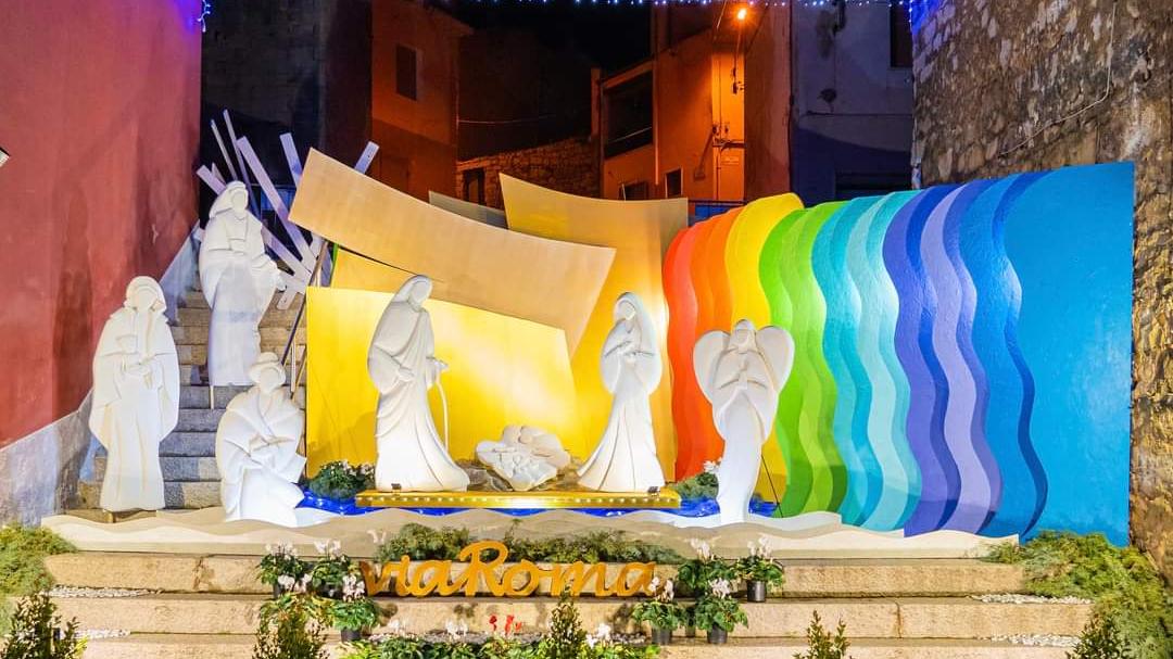 Uno dei presepi realizzati lo scorso anno