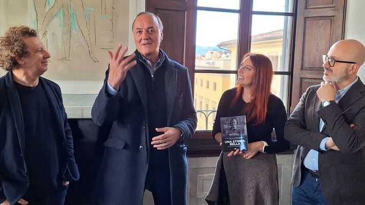 Da sinistra Muzzi, Alessandrelli, Corrado e l’assessore Bettarini