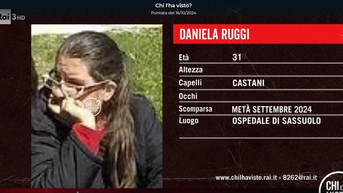 La scheda di "Chi l'ha visto?" sulla scomparsa di Daniela Ruggi