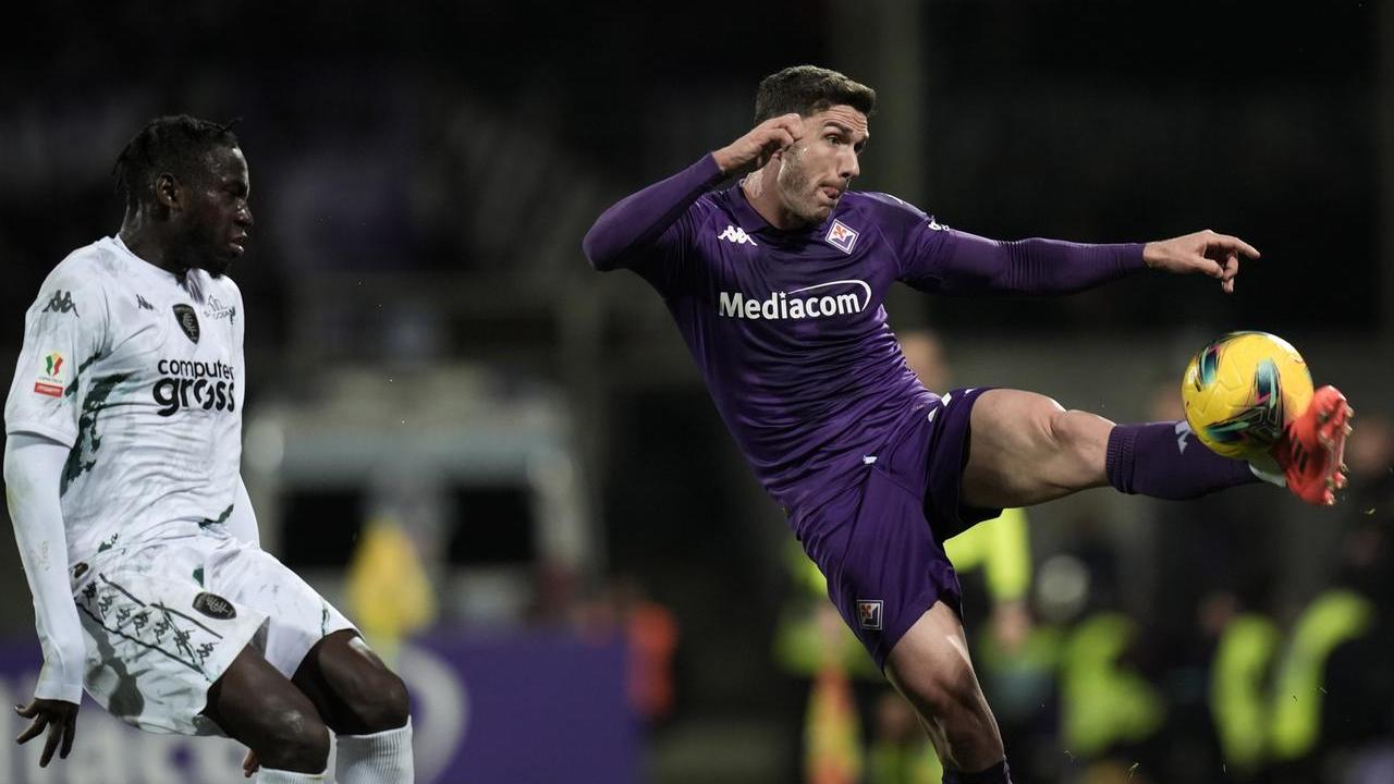 Un'azione della partita