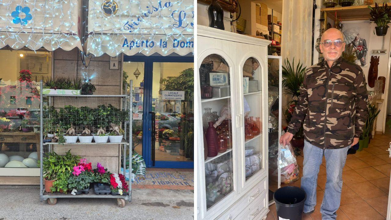 
	Stefano del Nista e il negozio di fiori L&rsquo;Arcobaleno sul viale Alfieri

