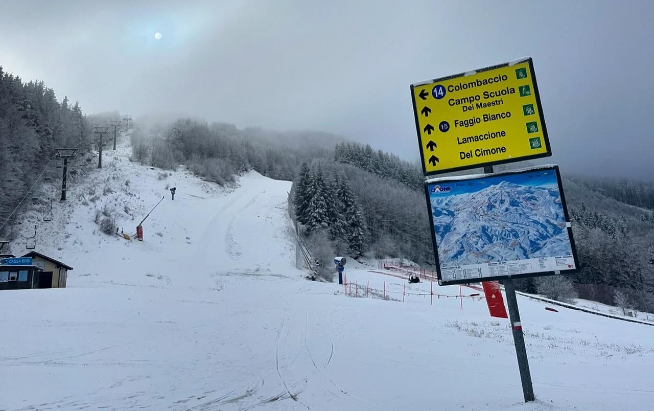 
	Le piste del Cimone innevate

