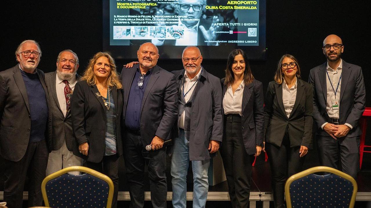 Un momento dell'inaugurazione della mostra