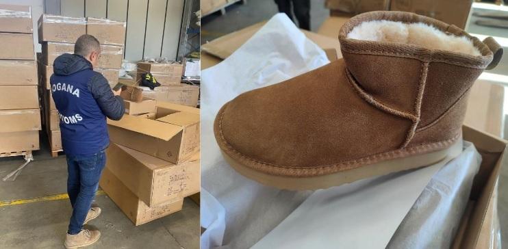 
	Una delle scarpe finite sotto sequestro

