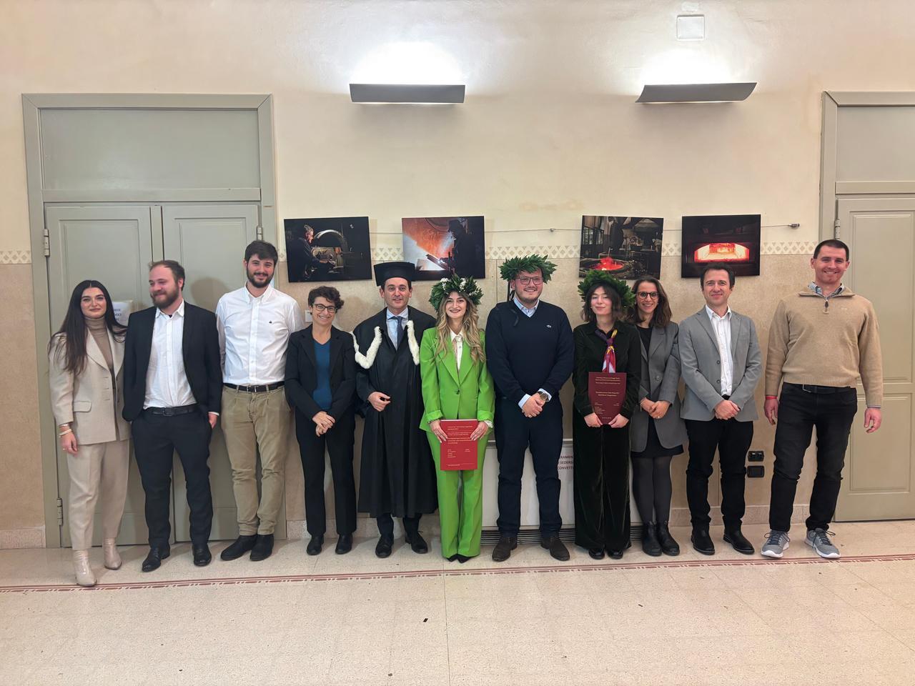 Reggio Emilia, primi tre laureati al corso Dae di Unimore