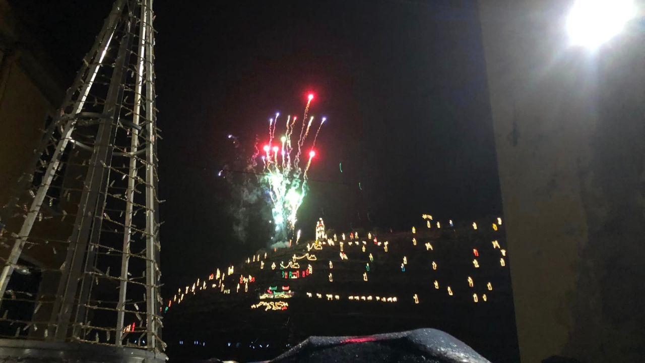 Il presepe (foto Facebook dal Comune di Riomaggiore)